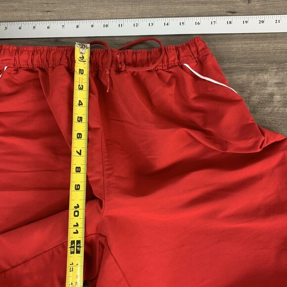 Nike Mens Red Basketball Shorts Size Large W32 Drawstring Athletic Elastic Waist - Picture 3 of 9
